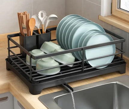 Égouttoir Vaisselle avec Bac de Récupération