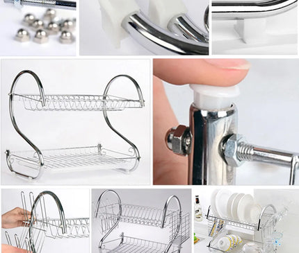 Égouttoir Vaisselle en Métal Robuste