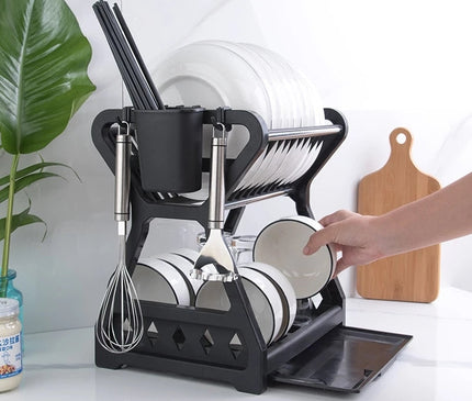 Égouttoir Vaisselle en Couleur Sombre