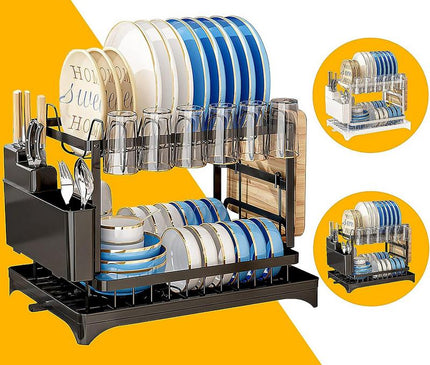 Égouttoir Vaisselle en Acier Brillant