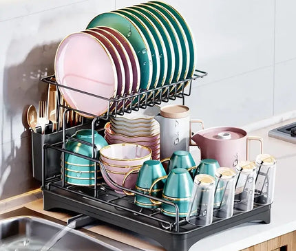 Égouttoir Vaisselle avec Canal d’Écoulement