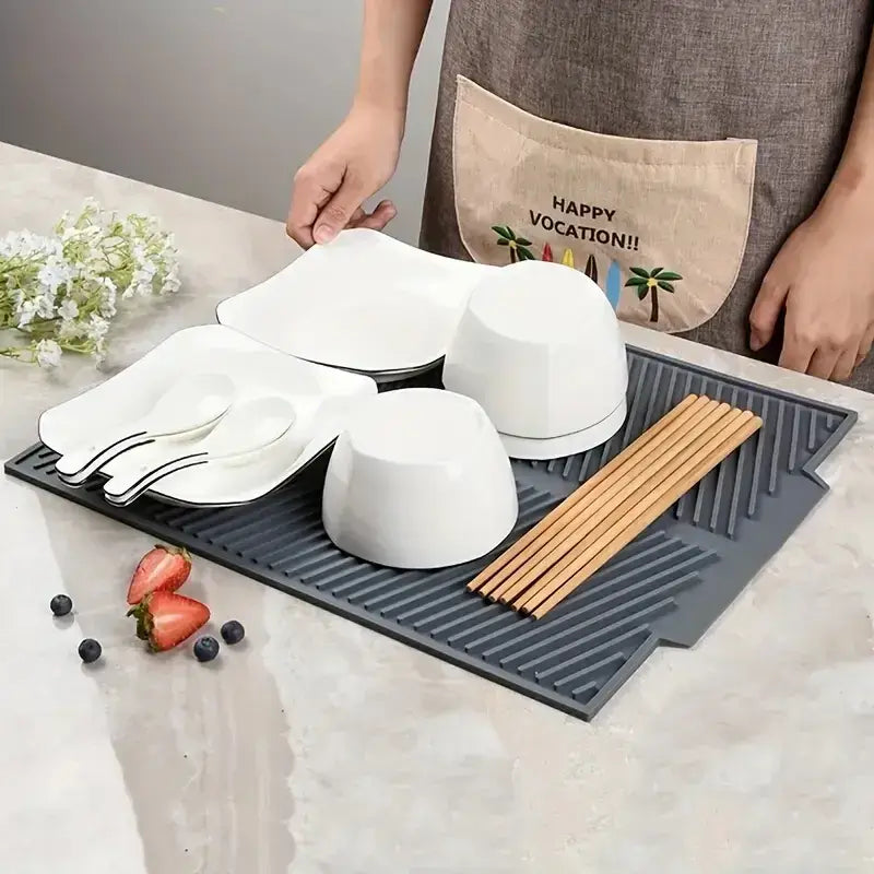 Égouttoir Vaisselle de Type Tapis Absorbant